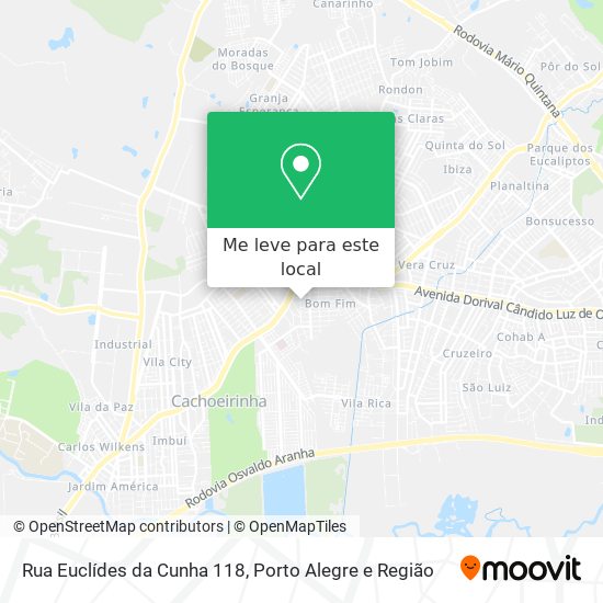 Rua Euclídes da Cunha 118 mapa