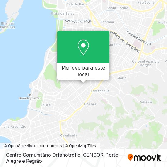 Centro Comunitário Orfanotrófio- CENCOR mapa