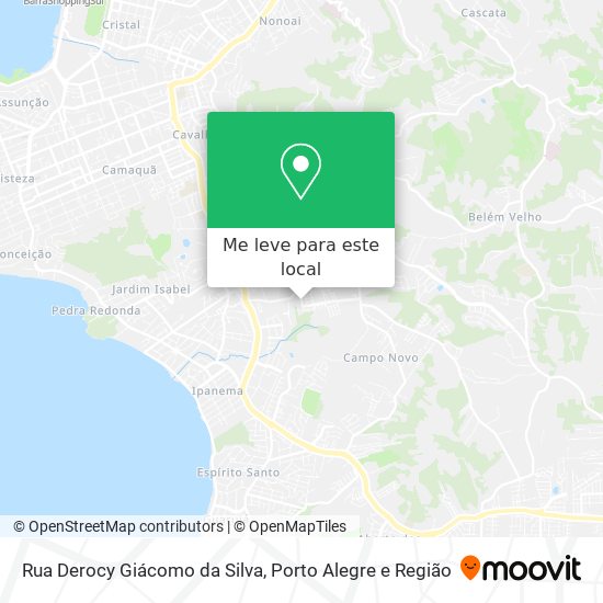 Rua Derocy Giácomo da Silva mapa