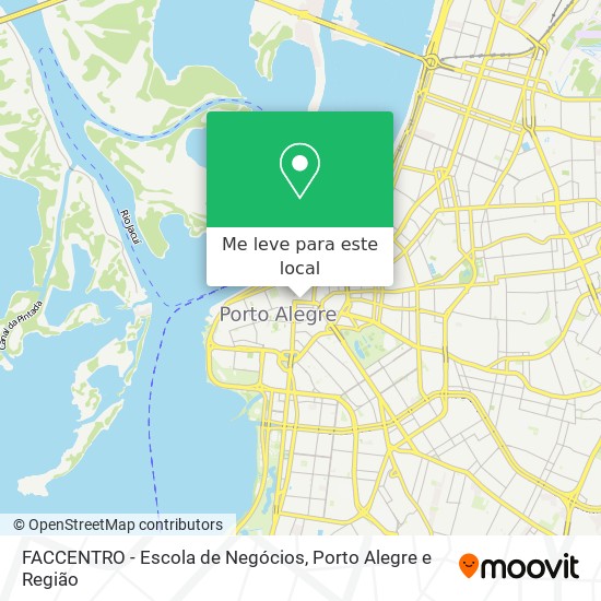 FACCENTRO - Escola de Negócios mapa