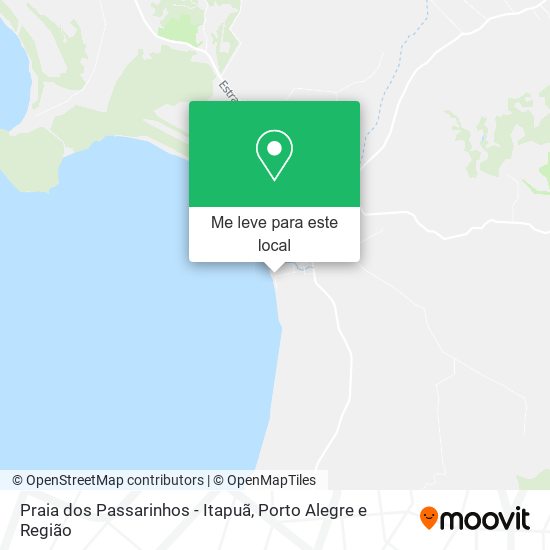 Praia dos Passarinhos - Itapuã mapa