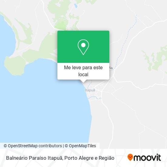 Balneário Paraíso Itapuã mapa