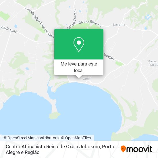 Centro Africanista Reino de Oxalá Jobokum mapa