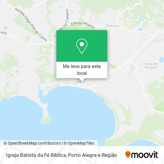 Igreja Batista da Fé Bíblica mapa