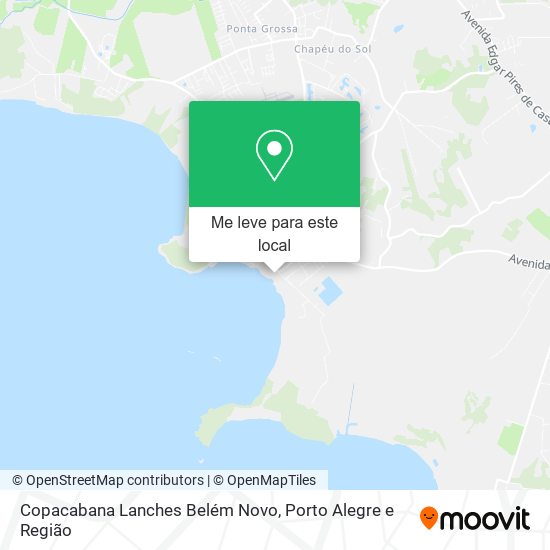 Copacabana Lanches Belém Novo mapa