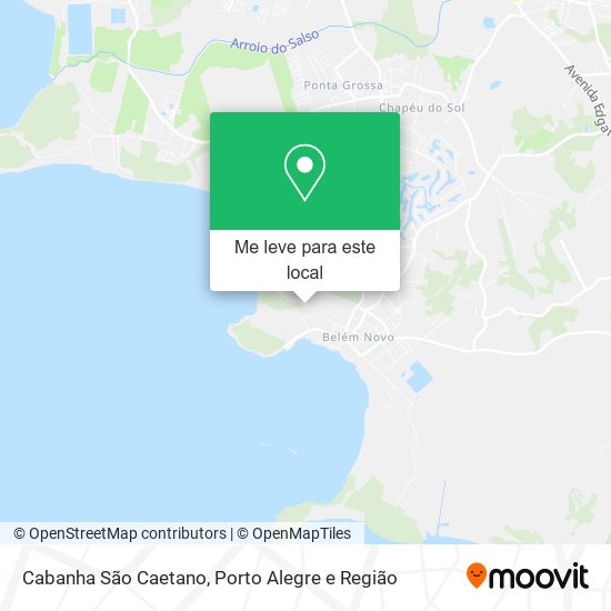 Cabanha São Caetano mapa