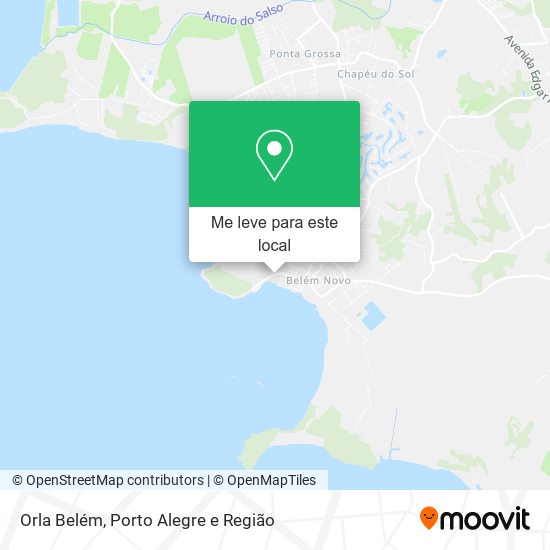Orla Belém mapa