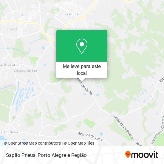 Sapão Pneus mapa