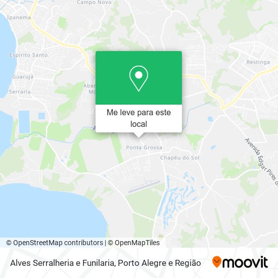 Alves Serralheria e Funilaria mapa