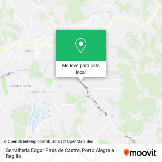 Serralheria Edgar Pires de Castro mapa