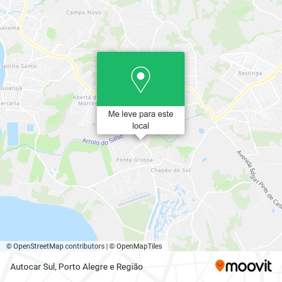 Autocar Sul mapa