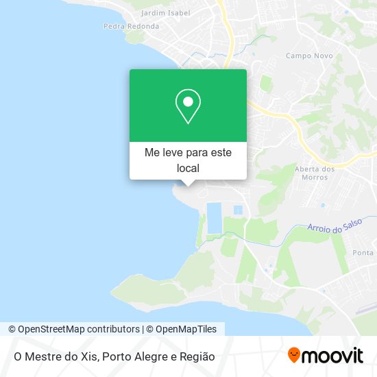 O Mestre do Xis mapa