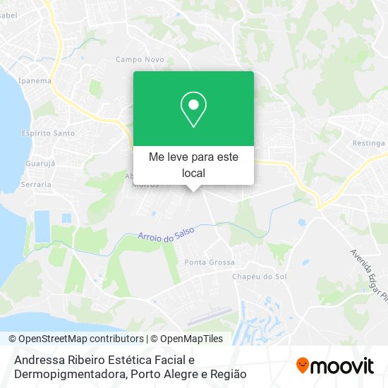 Andressa Ribeiro Estética Facial e Dermopigmentadora mapa