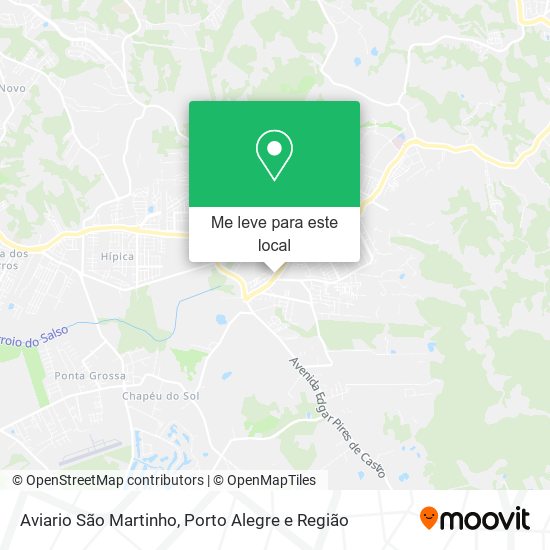 Aviario São Martinho mapa