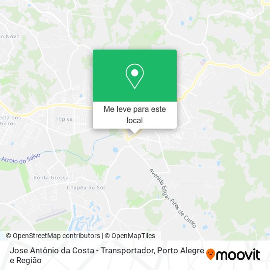 Jose Antônio da Costa - Transportador mapa