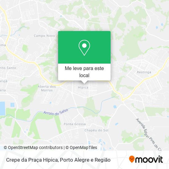 Crepe da Praça Hípica mapa
