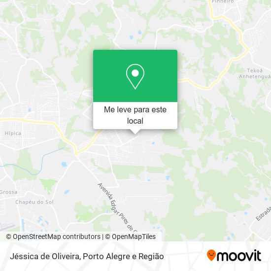 Jéssica de Oliveira mapa