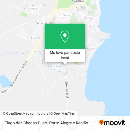 Tiago das Chagas Duart mapa