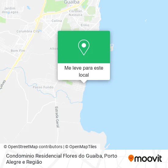 Condominio Residencial Flores do Guaiba mapa