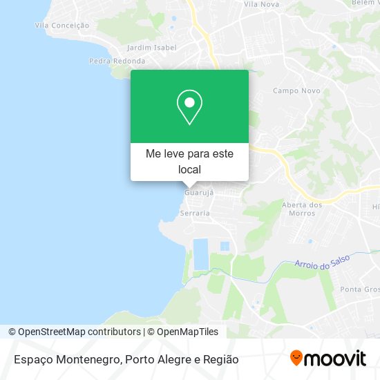 Espaço Montenegro mapa
