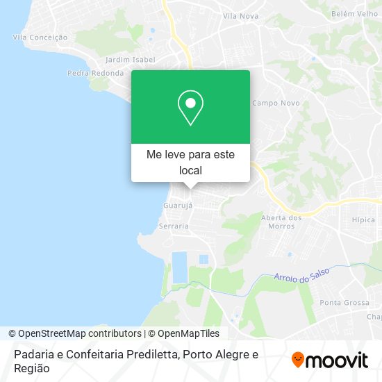 Padaria e Confeitaria Prediletta mapa