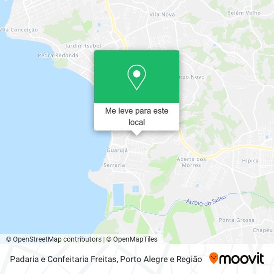 Padaria e Confeitaria Freitas mapa