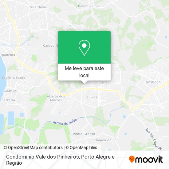 Condomínio Vale dos Pinheiros mapa