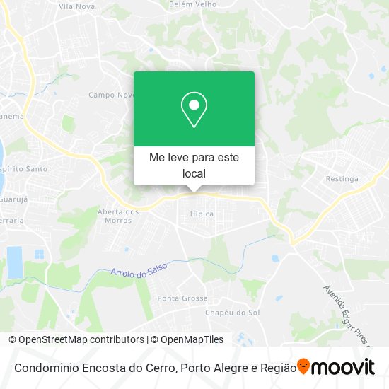 Condominio Encosta do Cerro mapa