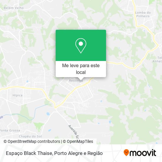 Espaço Black Thaise mapa