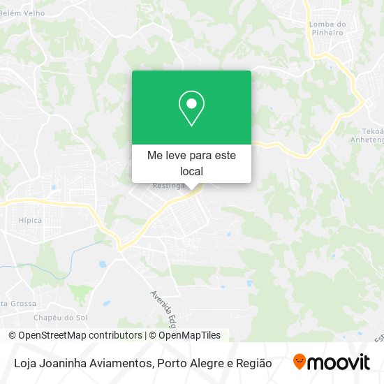 Loja Joaninha Aviamentos mapa