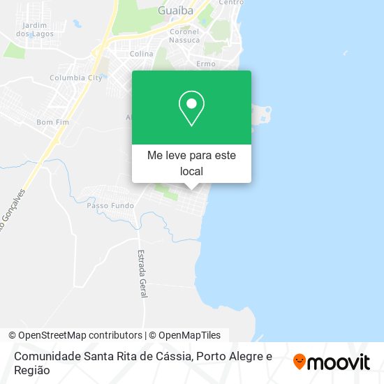 Comunidade Santa Rita de Cássia mapa