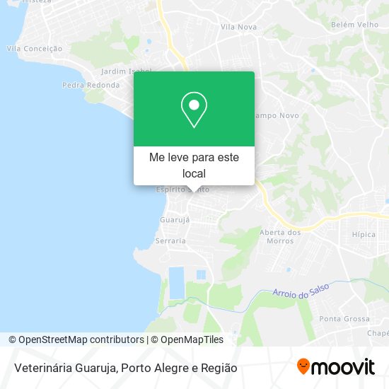 Veterinária Guaruja mapa