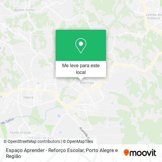 Espaço Aprender - Reforço Escolar mapa