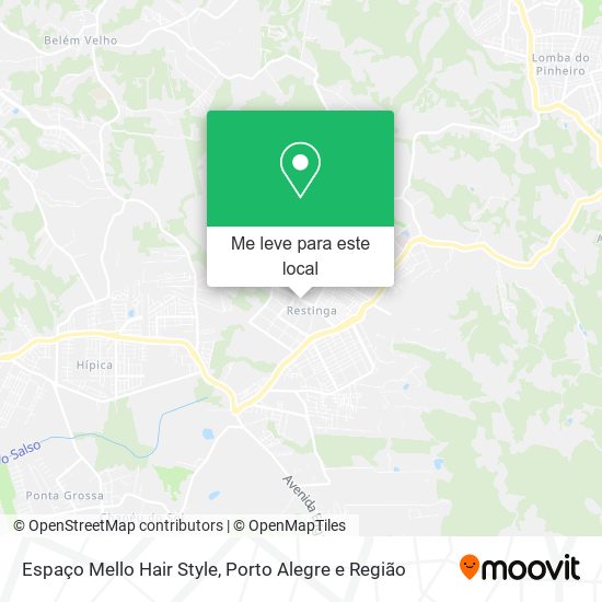 Espaço Mello Hair Style mapa