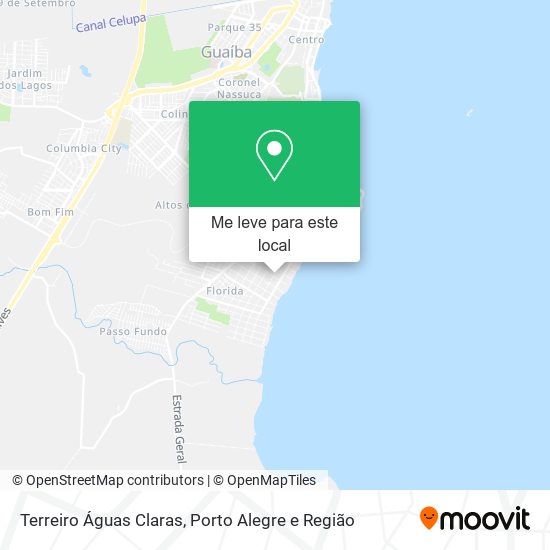 Terreiro Águas Claras mapa