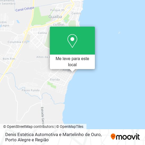 Denis Estética Automotiva e Martelinho de Ouro mapa