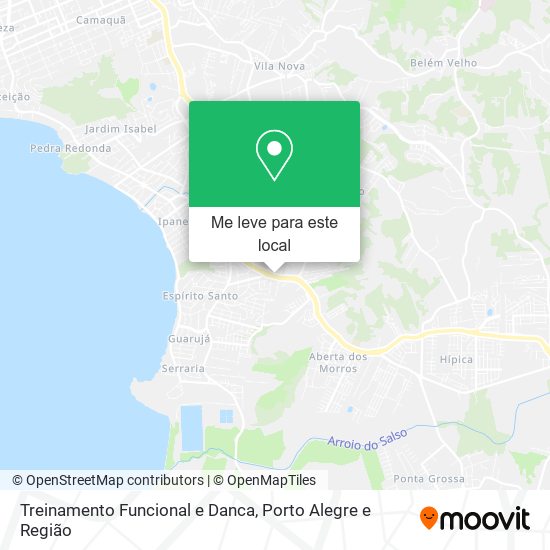 Treinamento Funcional e Danca mapa