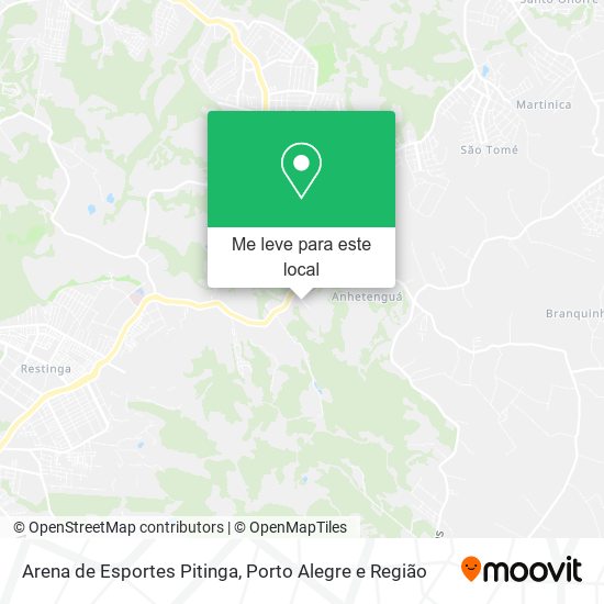 Arena de Esportes Pitinga mapa