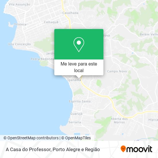A Casa do Professor mapa