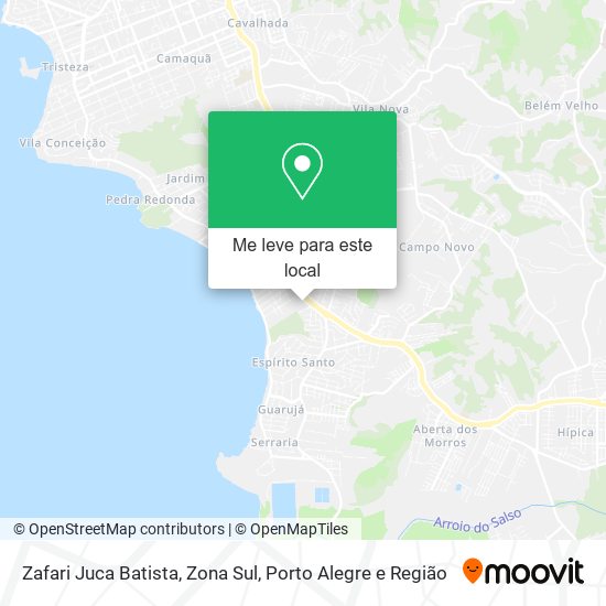 Zafari Juca Batista, Zona Sul mapa