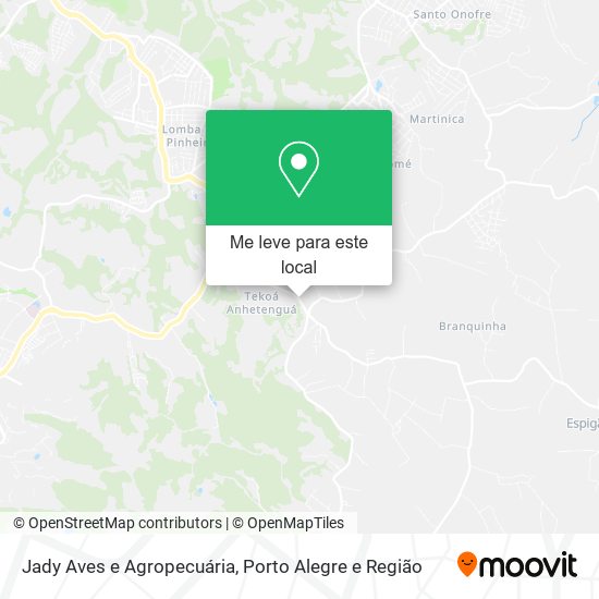 Jady Aves e Agropecuária mapa