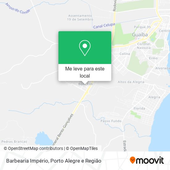 Barbearia Império mapa