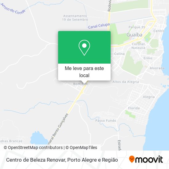 Centro de Beleza Renovar mapa