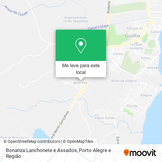 Bonanza Lanchonete e Assados mapa