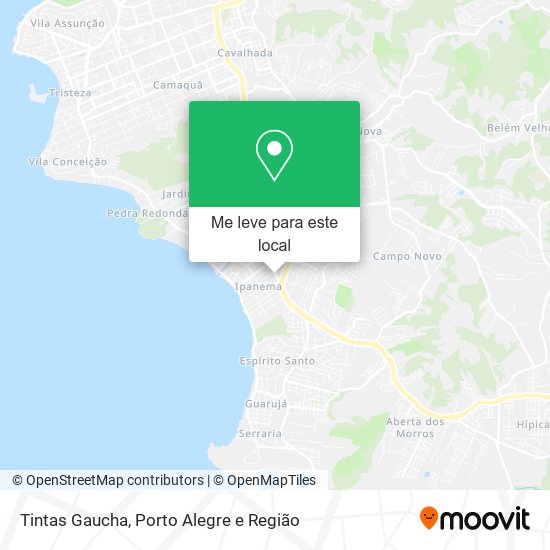 Tintas Gaucha mapa