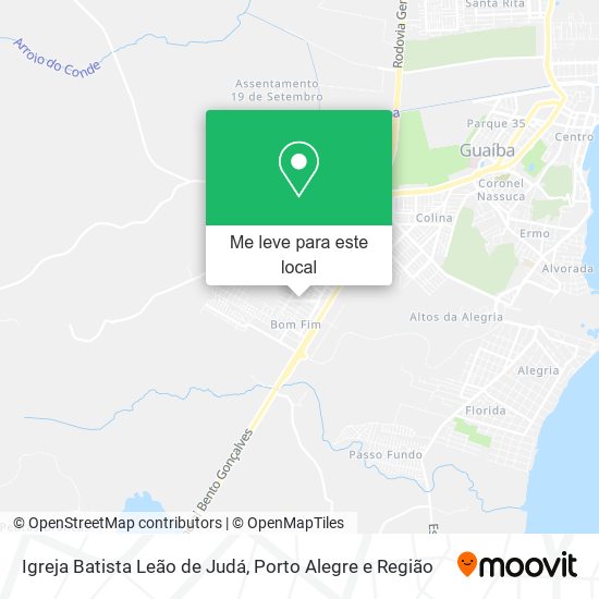 Igreja Batista Leão de Judá mapa
