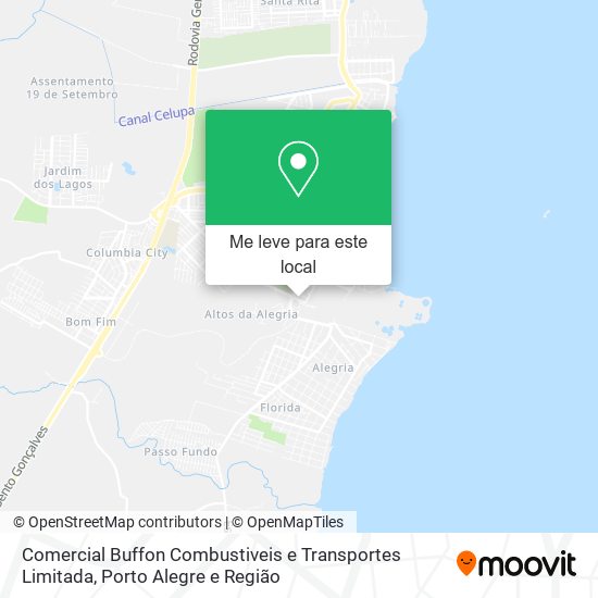 Comercial Buffon Combustiveis e Transportes Limitada mapa