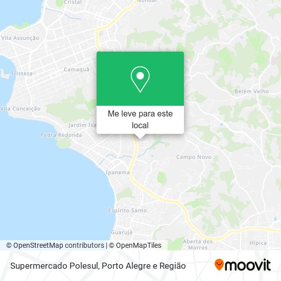 Supermercado Polesul mapa