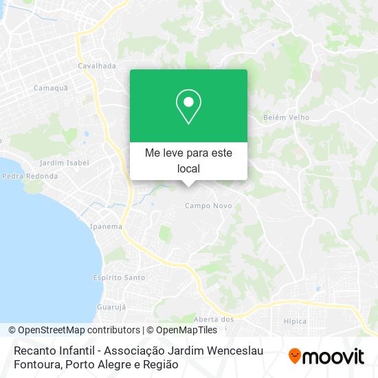 Recanto Infantil - Associação Jardim Wenceslau Fontoura mapa