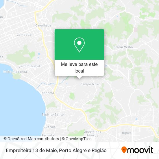 Empreiteira 13 de Maio mapa